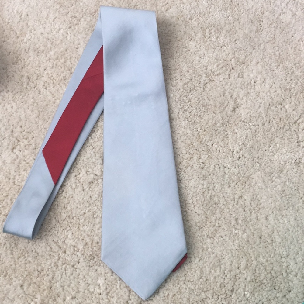 Tommy Hilfiger blue and red silk tie